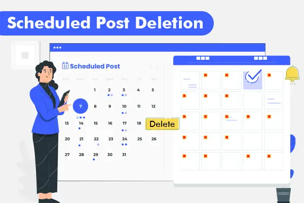 Scheduled post deletion feature in Viralpep