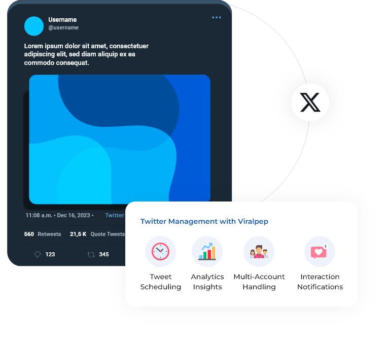 Manage Twitter Social Media Account