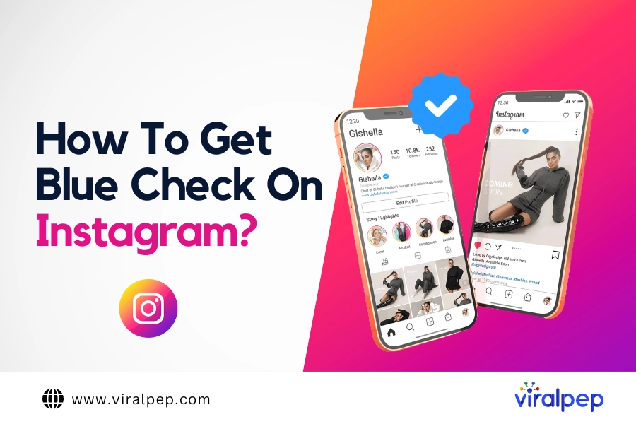 how to get blue check on instagram