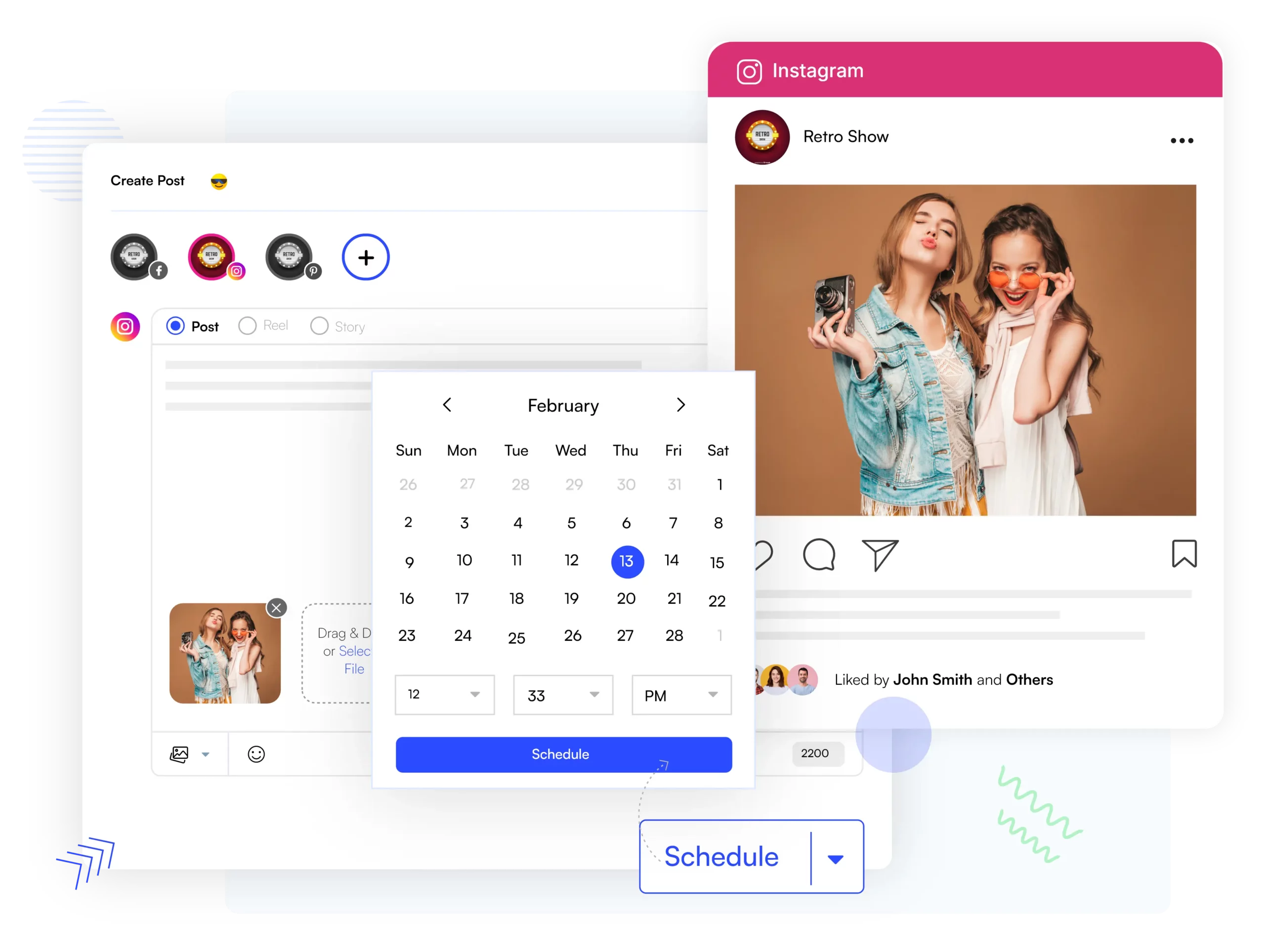Schedule with Viralpep